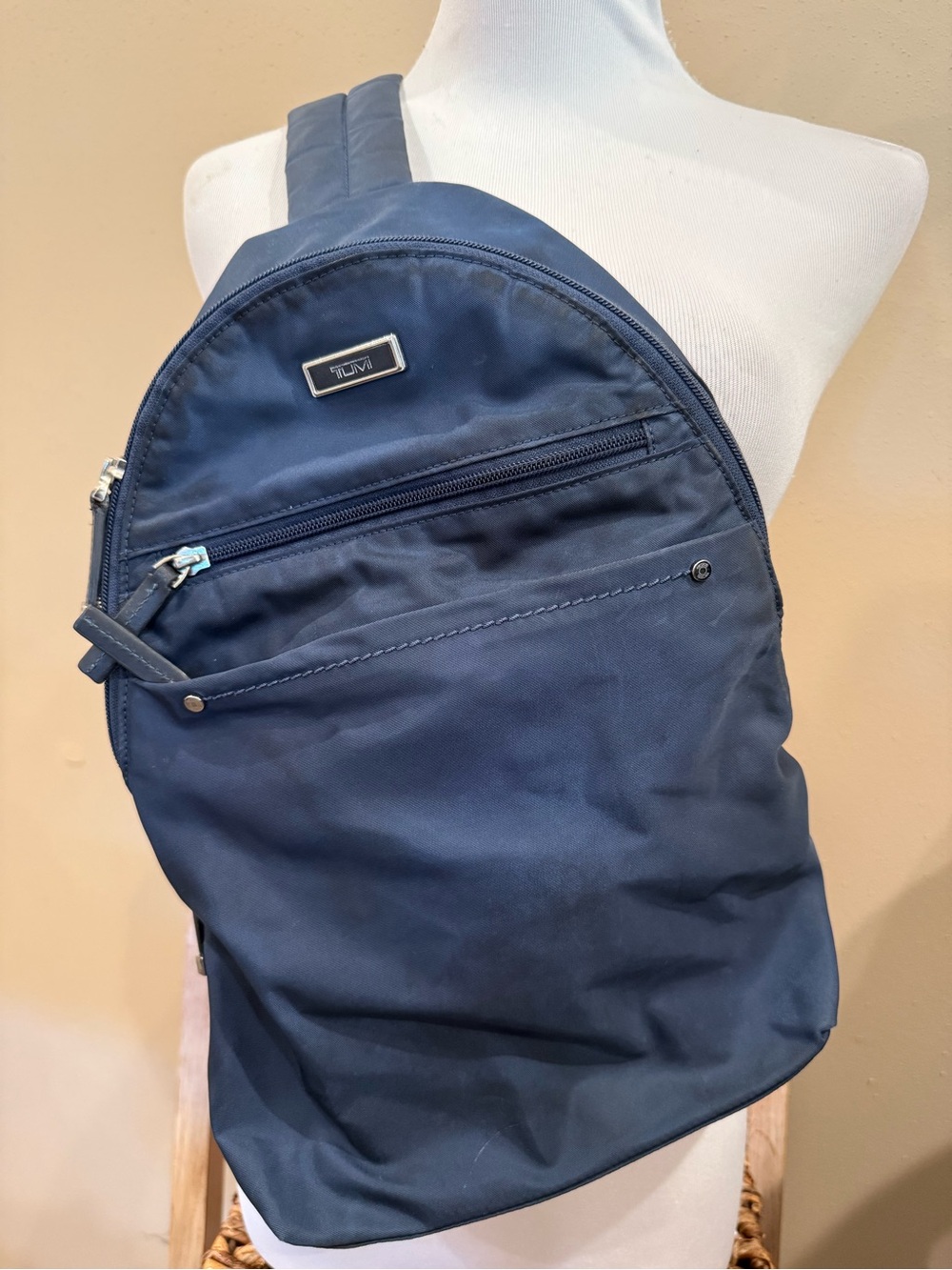 TUMI Navy Sling Backpack